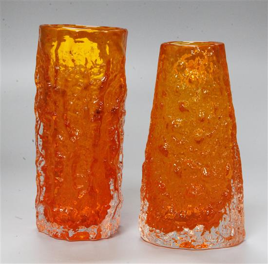 Two Whitefriars vases